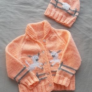 HandMade wool Sweatshirt & Hat